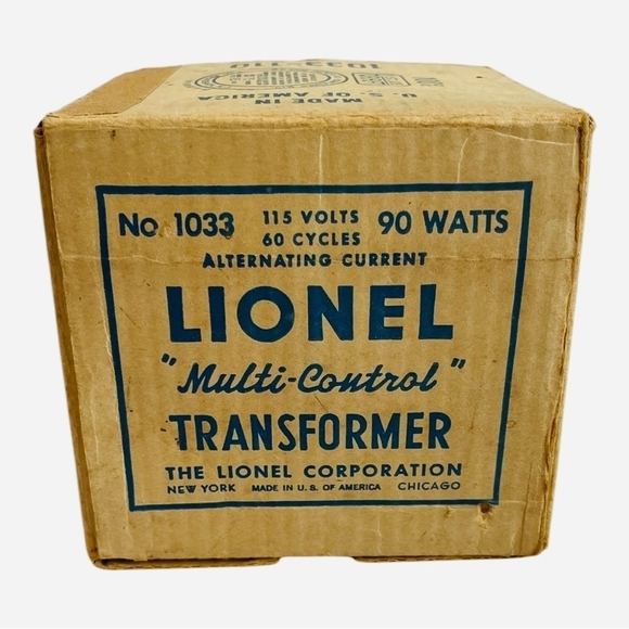 LIONEL 1033 90Watt Transformer 1950s-60s Railroad Whistle Direction Railway Tool - Picture 2 of 4
